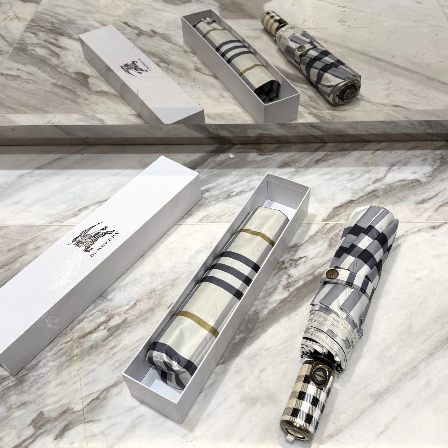 Burberry Haymarket Check Folding Umbrella | 7757288176