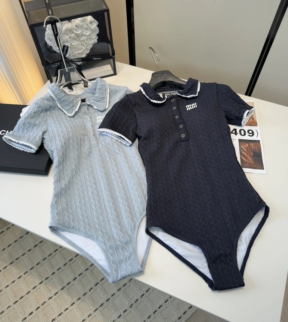 Miu Miu Knit Polo Bodysuit [2 styles] | 7757185348