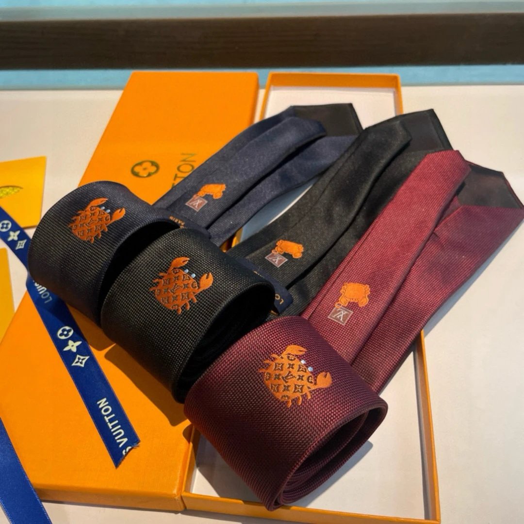 Louis Vuitton Crab Motif Silk Tie [3 styles] | 7757222830