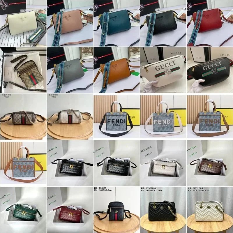 Gucci GG Marmont / Fendi FF / Prada Re-Nylon / Bottega Veneta Cassette Mini Bags [39 styles] | 7522839882