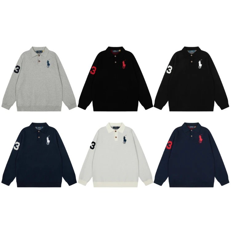Polo Ralph Lauren Classic Fit Long-Sleeve Polo Sweater [6 styles] | 7754554152
