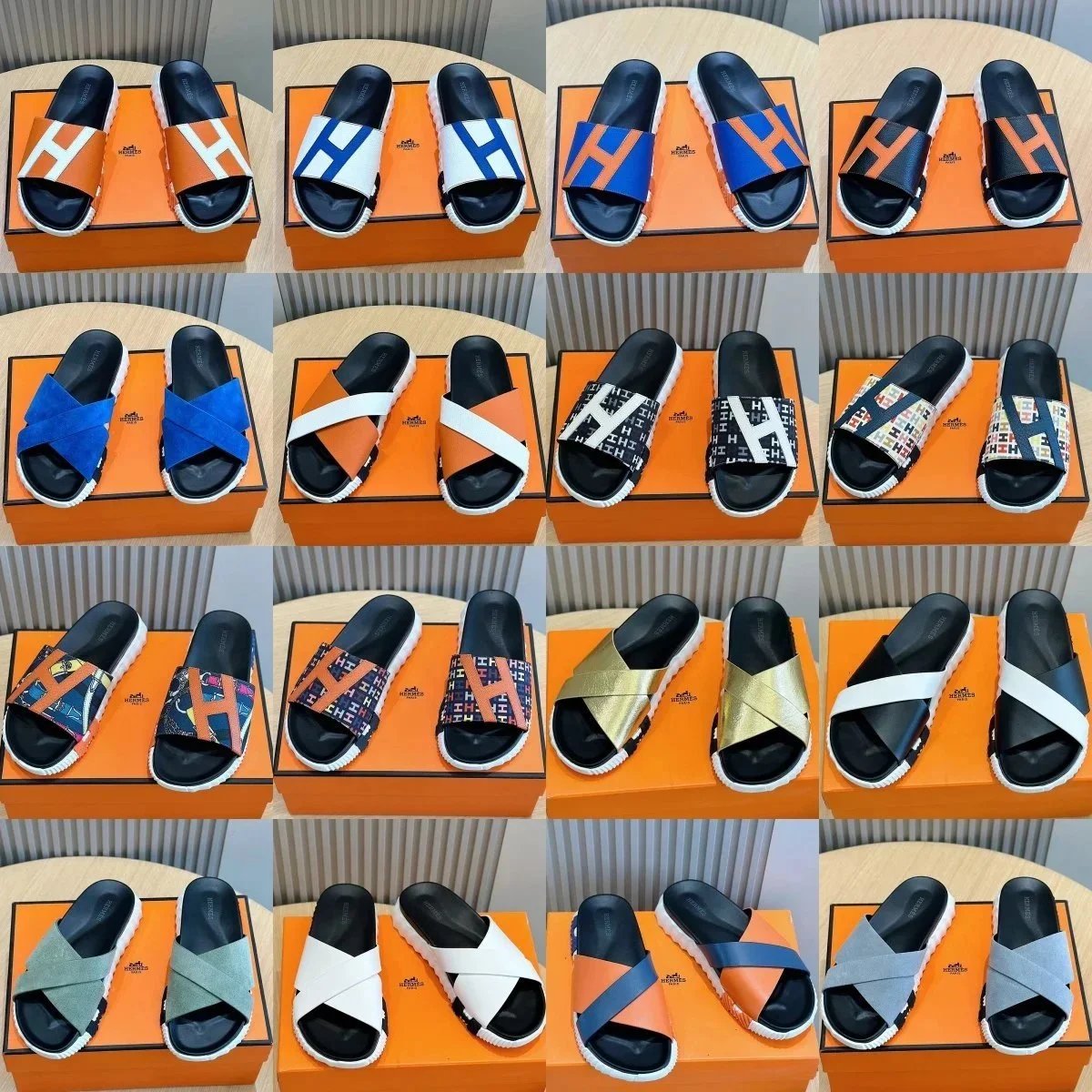Hermès Oran Slide Sandals [26 styles] | 7571221256