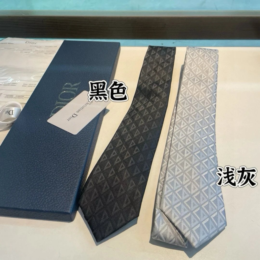 Dior Oblique Triangle Pattern Necktie [2 styles] | 7757179464