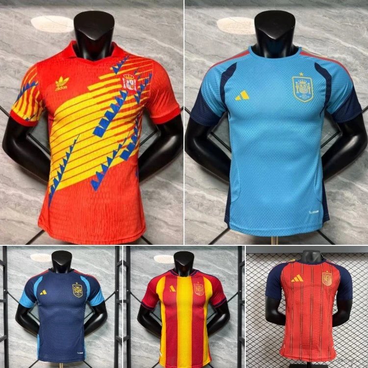 Adidas Spain National Team 2024 Training & Match Jerseys | 7756501830