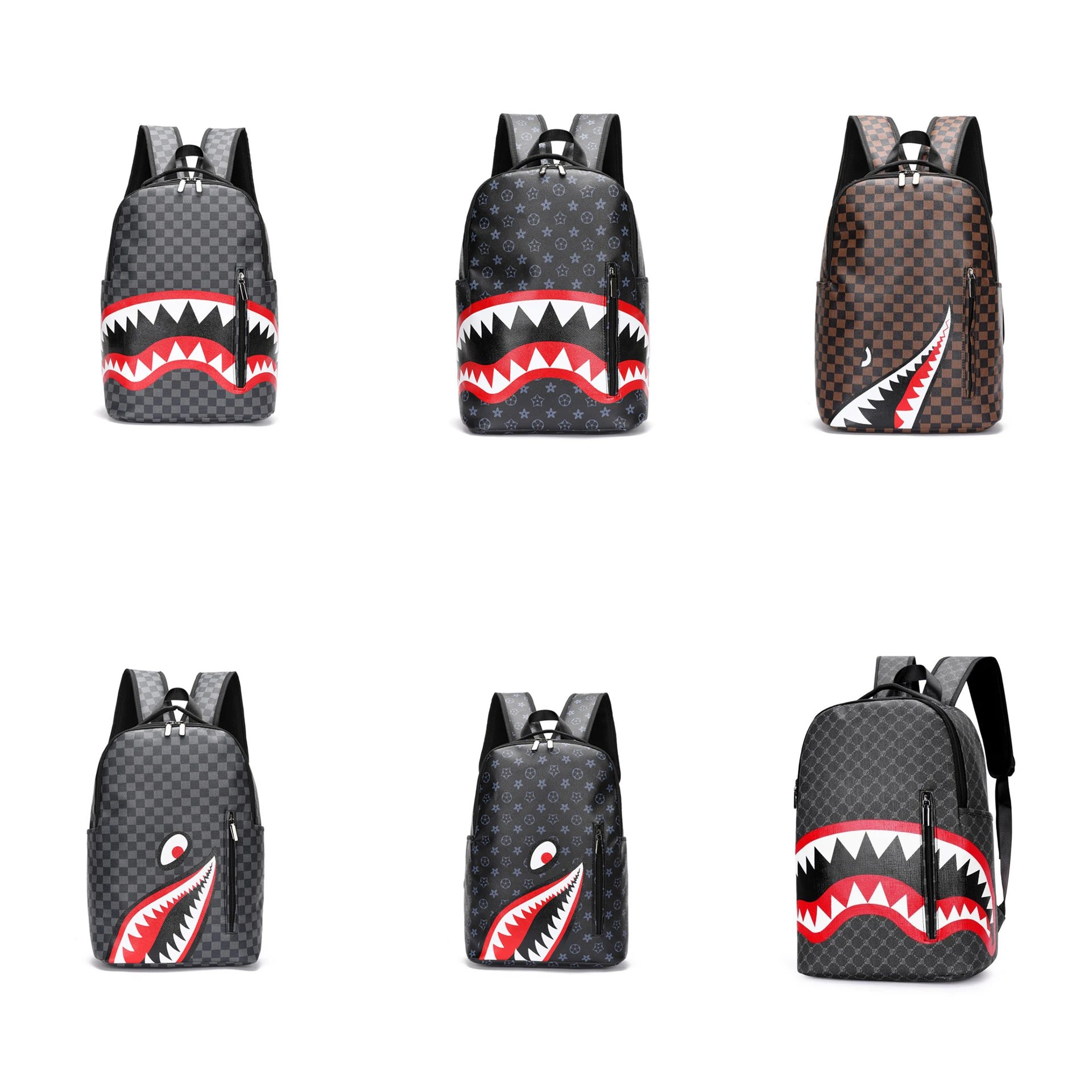 Shark Mouth Graphic Backpack [6 styles] | 7756349264